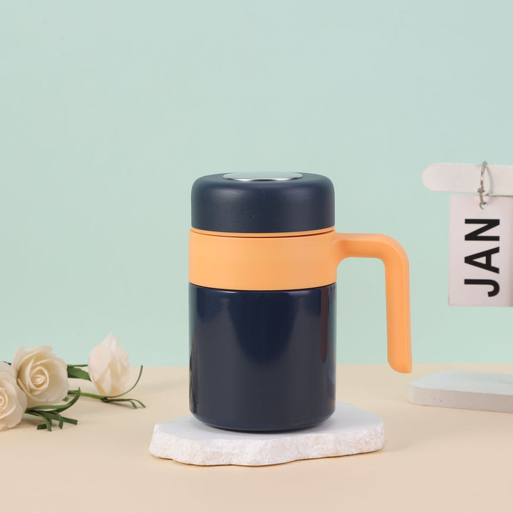 Damer Isoleringsbecher med ergonomisk håndtak og lekkasjesikker lokk Luvikno
