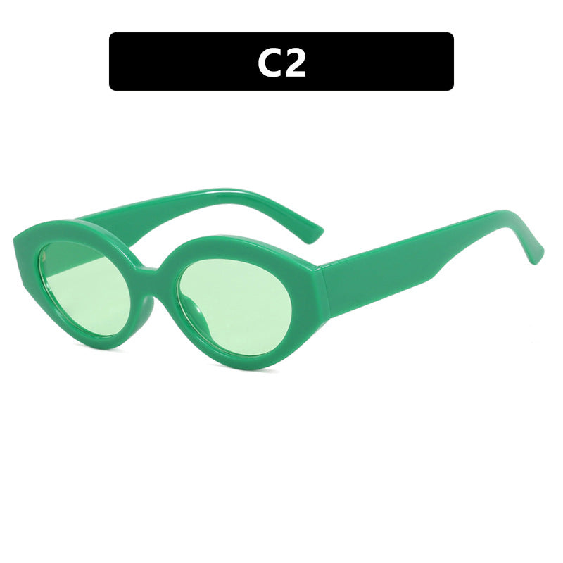 Dame kreativ solbrille i elegant retro-stil Luvikno