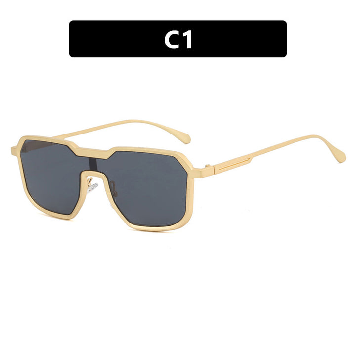 Dame ekstravagant geometrisk solbrille med beskyttende UV-filter Luvikno