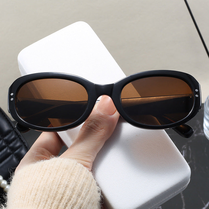 Damer elegante oversized solbriller med beskyttende UV-beskyttelse Luvikno