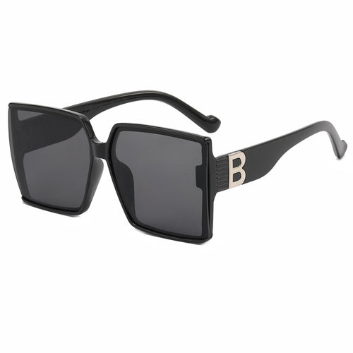 Dame Overdimensjonert Solbrille med luksuriøs Detalj Luvikno