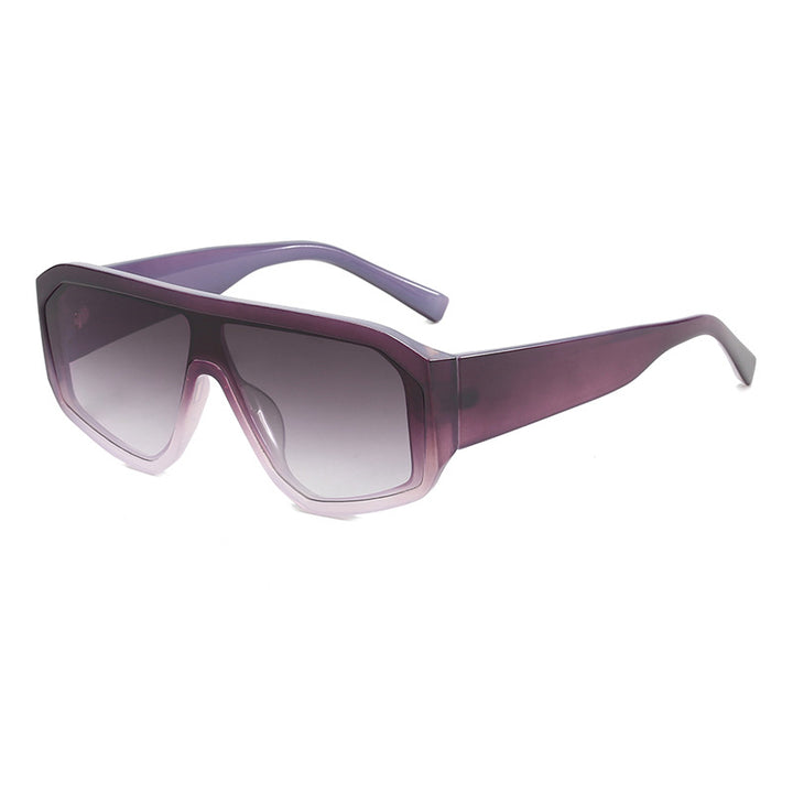 Dame Modiske Oversized-solbriller i futuristisk design Luvikno