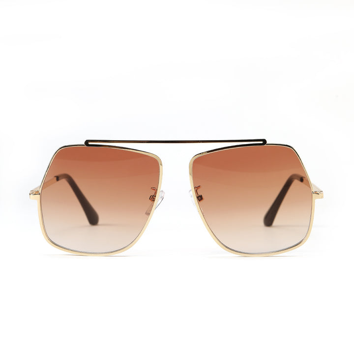 Dame polygonal solbrille med elegant, moderne ramme Luvikno