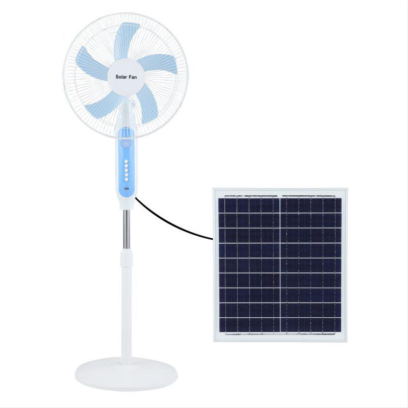 Unisex Solarbetrift Stående vifte med justerbar vinkel og effektive vifteblader Luvikno