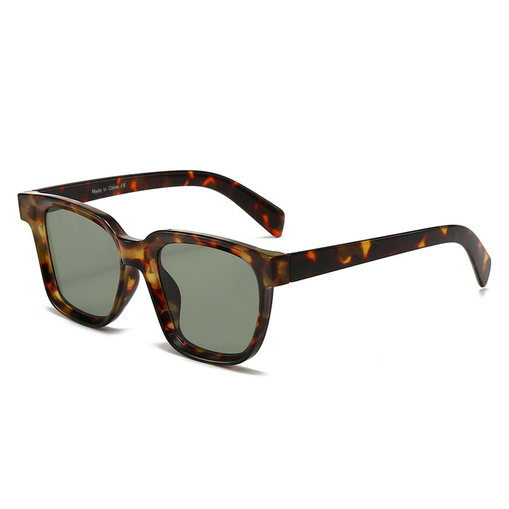 Dame elegant firkantet solbrille med UV-beskyttelse og stabil ramme Luvikno