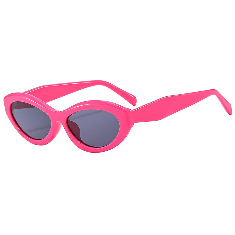 Dame Elegant Cat-Eye Solbrille med beskyttende UV-filter Luvikno