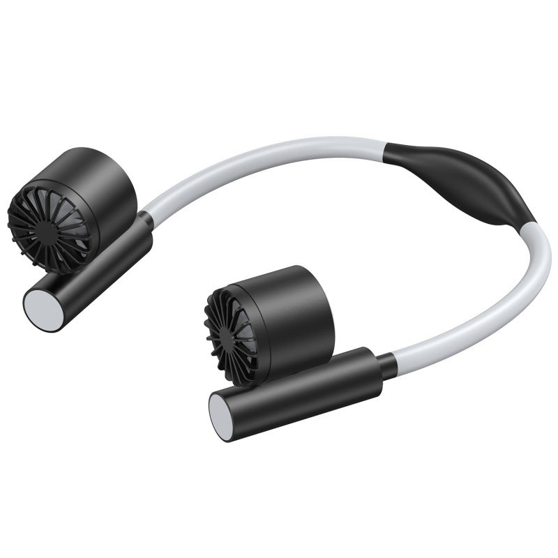Kjøling hands-free dual-head bærbar nakkevifte med justerbar helling stille børsteløse motorer Luvikno