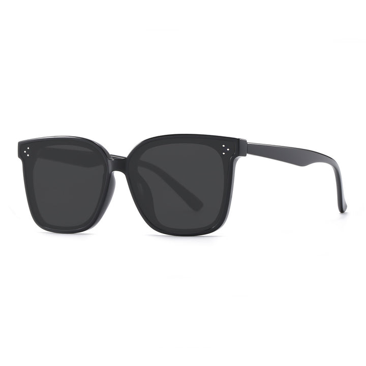 Dame Moda firkantet solbrille med robust ramme og UV-beskyttelse Luvikno