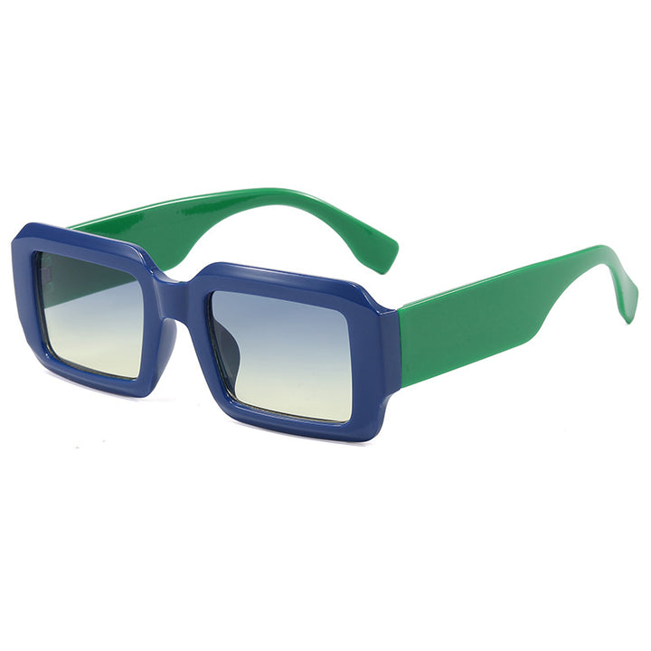Dame oversized kvadratisk solbrille med moderne plastikkramme Luvikno