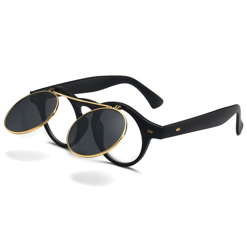 Dame elegant solbrille med dobbelt ramme Luvikno