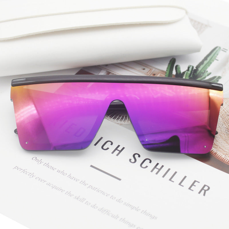 Dame Sporty solbriller i trendy Shield-design Luvikno