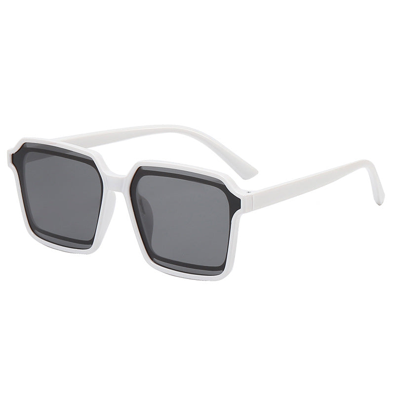 Dame elegant firkantet solbrille med robust ramme Luvikno