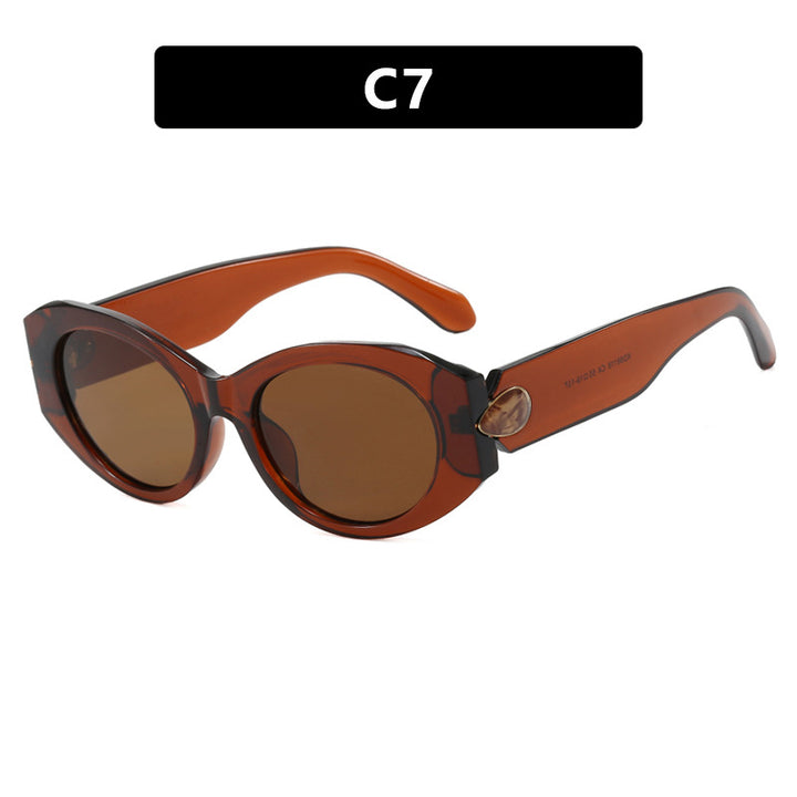 Dame elegant solbrille med stilige konturer Luvikno