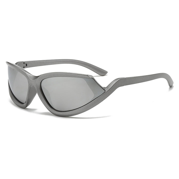 Dame futuristisk solbrille med aerodynamisk design Luvikno