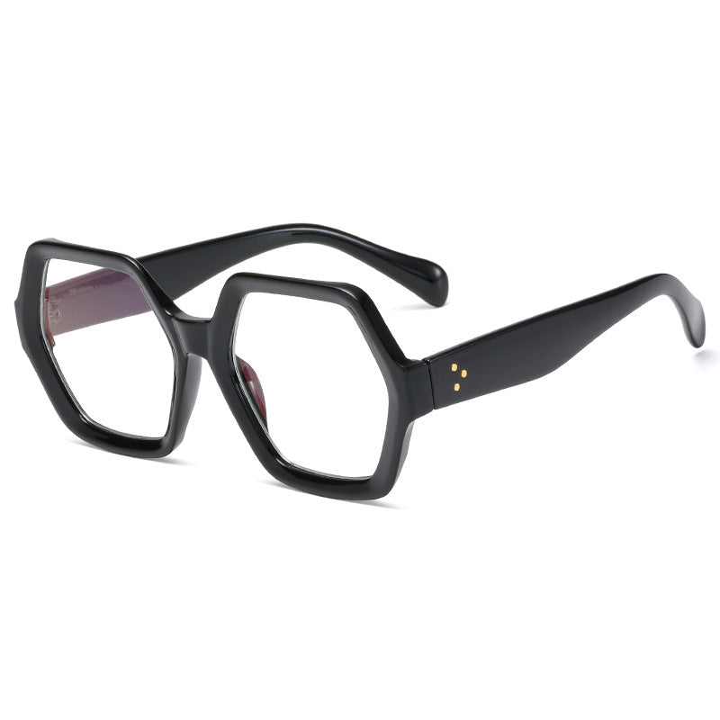 Dame geometrisk lesebrille i markant bikakestruktur-design Luvikno