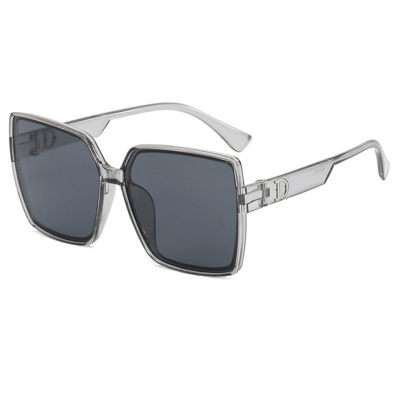 Dame Oversized-solbrille med stilig ramme Luvikno