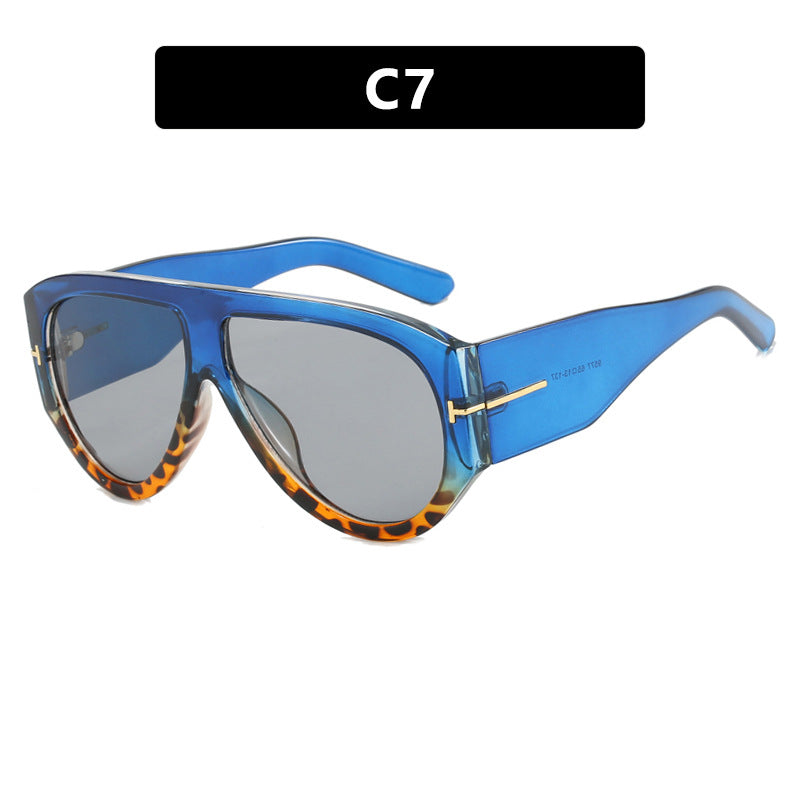 Dame Geometrisk Solbrille med moderne ramme og polariserte glass Luvikno