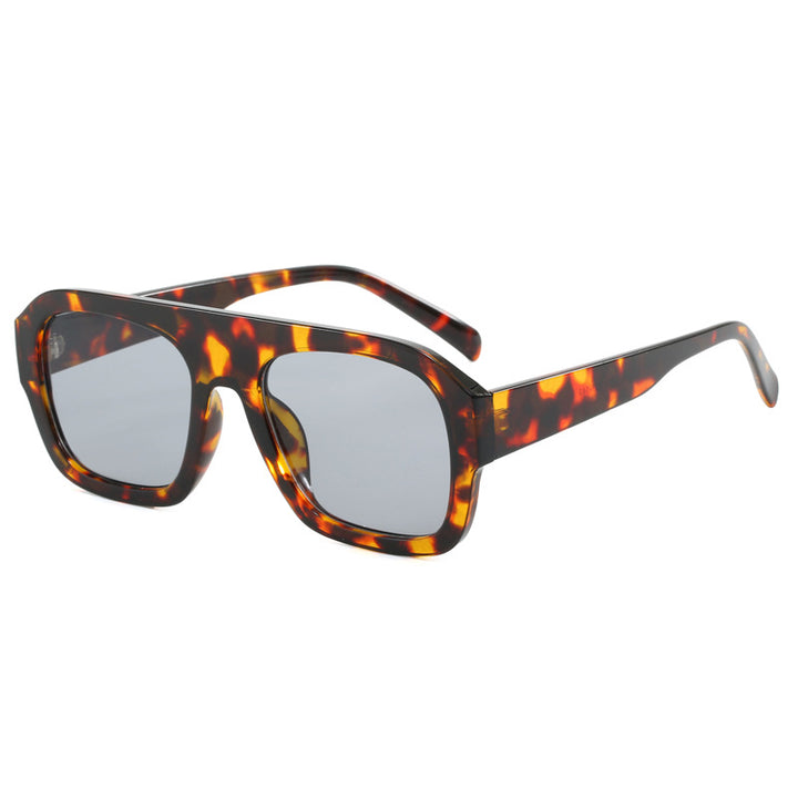 Dame oversized kvadratisk solbrille med moderne design Luvikno