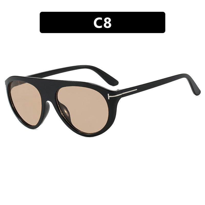 Damen Cat-Eye solbriller med beskyttende UV-filter og speilbelagte linser Luvikno