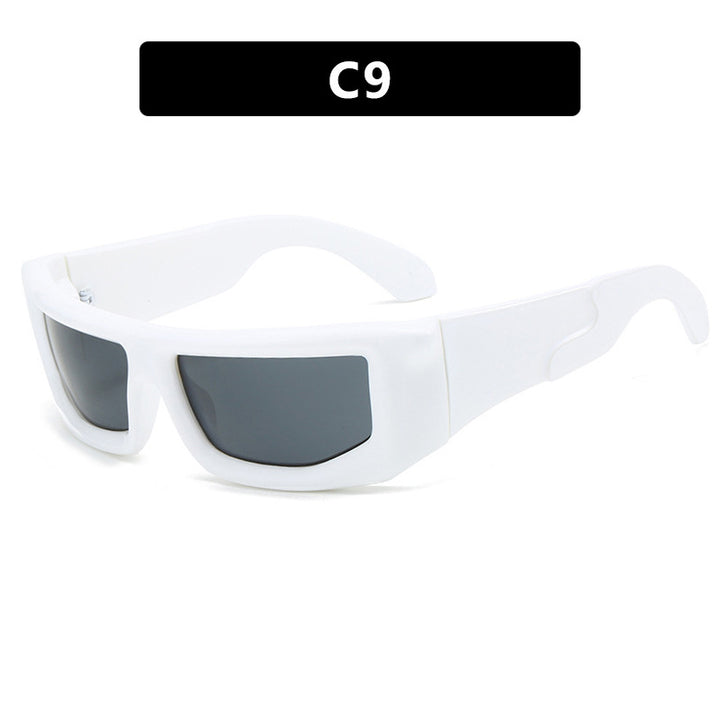 Dame sporty solbriller med bred ramme og polariserte glass Luvikno
