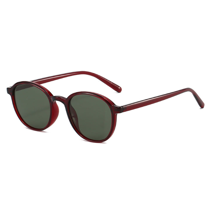 Dame moteriktig solbrille i klassisk ovaldesign Luvikno