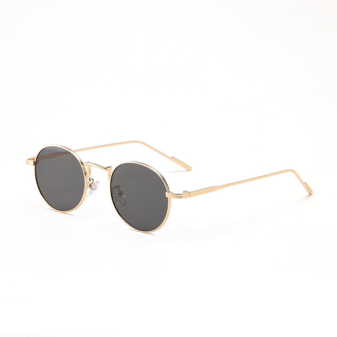 Dame rund modisk solbrille med elegant design Luvikno