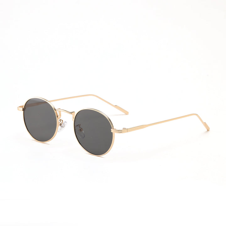 Dame rund modisk solbrille med elegant design Luvikno