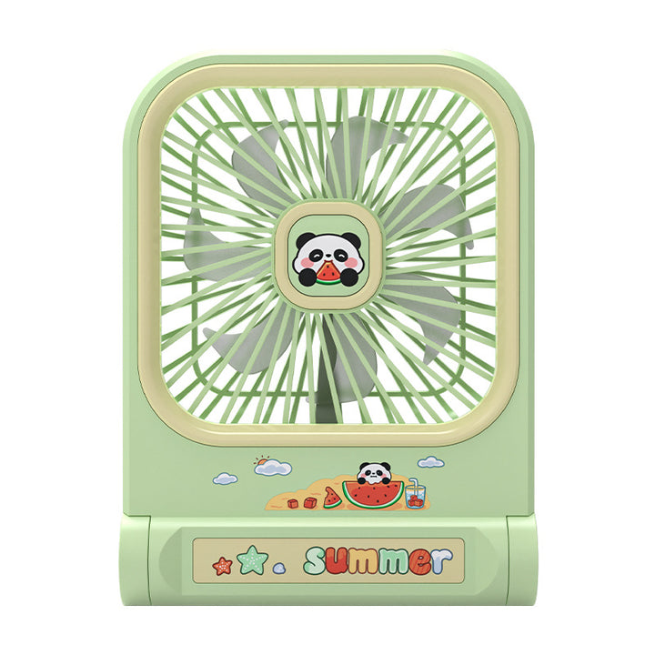 Kvinners bærbare mini skrivebordsfan i panda-design Skanto