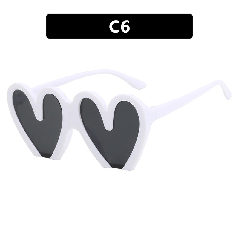 Dame hjerteformet solbrille Luvikno 1780928954