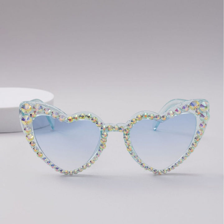 Dame Hjerteformet Glitter-solbrille Luvikno