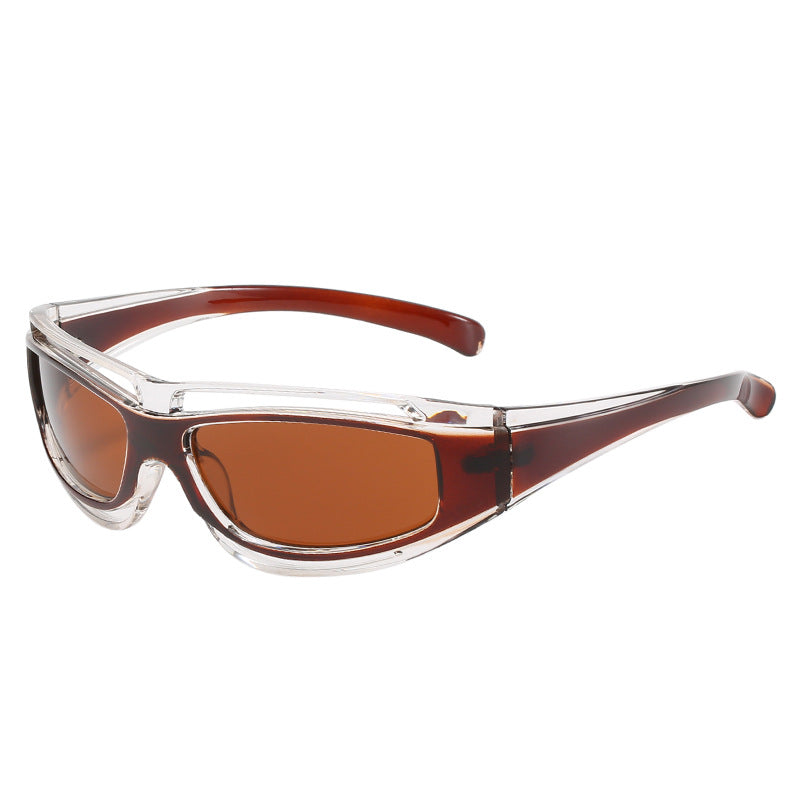 Dame sporty solbriller med aerodynamisk design og polariserte glass Luvikno
