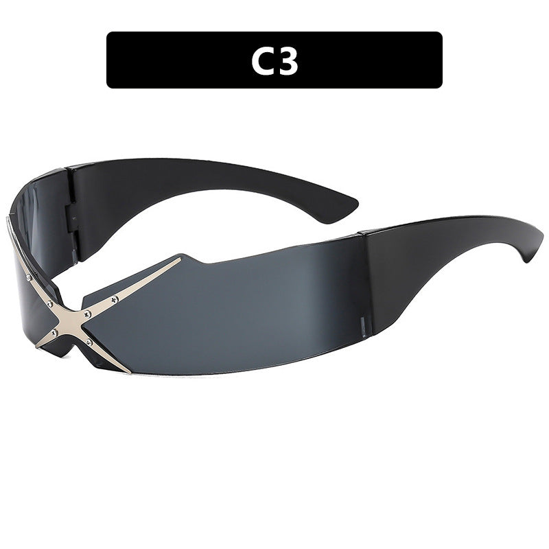 Dame futuristisk sportssolbrille Luvikno