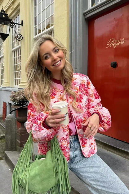 Luvik | Kukallinen Jacquard Mikro Takki