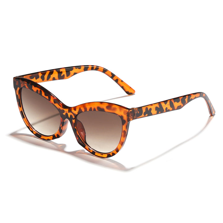 Dame trendy svart-hvitt solbrille Luvikno