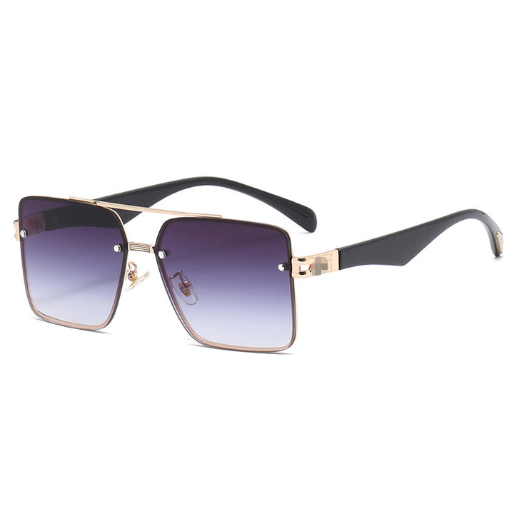 Dame motefull solbrille med elegant metallramme Luvikno
