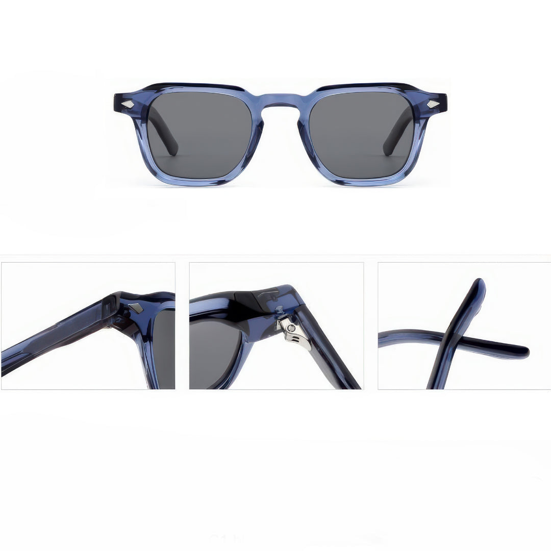 Dame solbrille i moderne, gjennomsiktige design med polariserte glass Luvikno