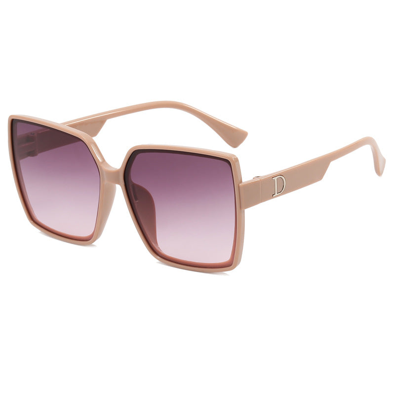 Dame Oversized-solbrille med stilig ramme Luvikno
