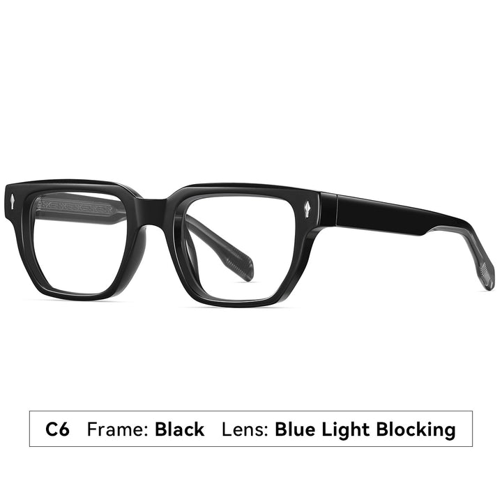 Dame solbrille i moderne, elegante kvadratdesign Luvikno