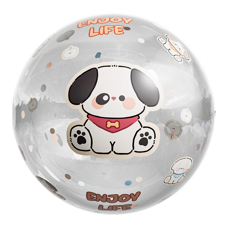 Unisex Inflatable Play Ball med Munter Bjørndesign Luvikno
