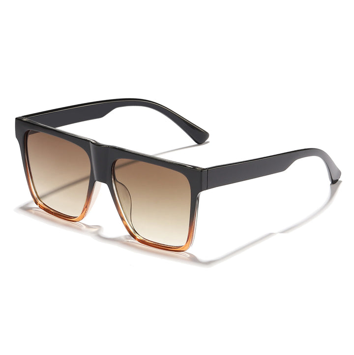 Dame kvadratisk solbrille i elegant design med myke linser Luvikno