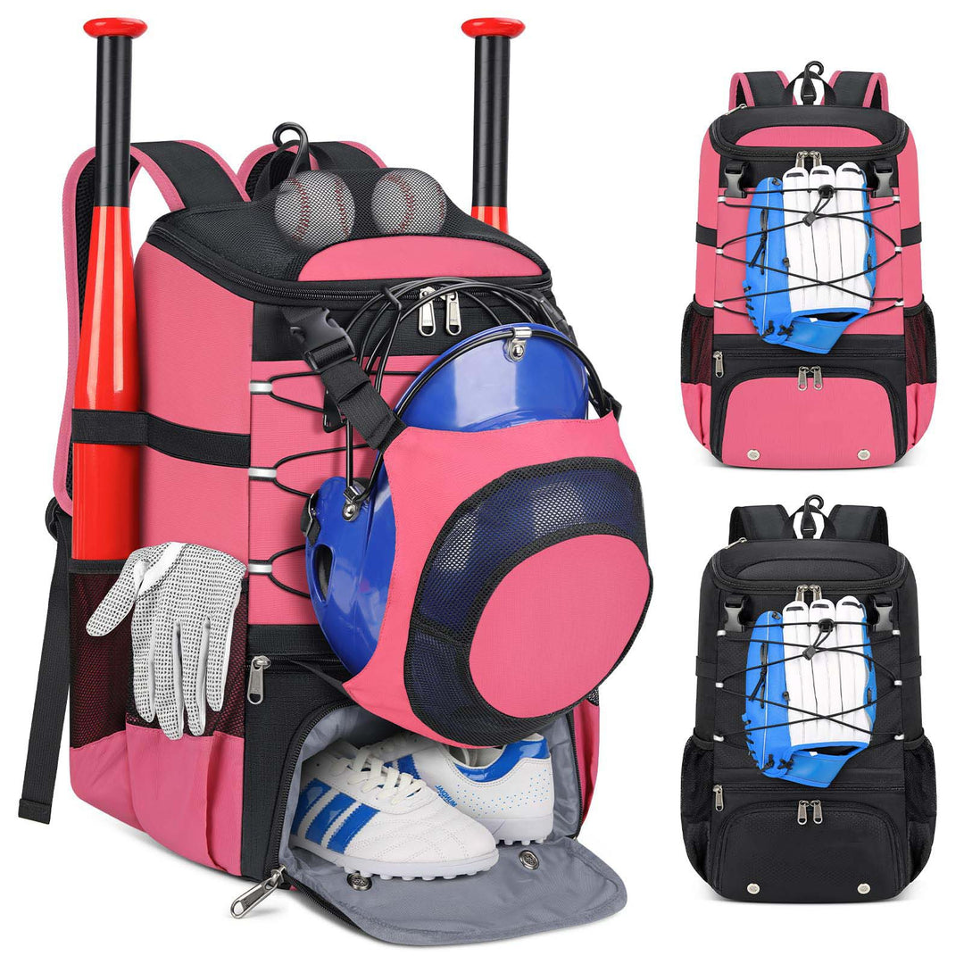 Unisex sporty baseball ryggsekk med spesielle rom for utstyr Luvikno