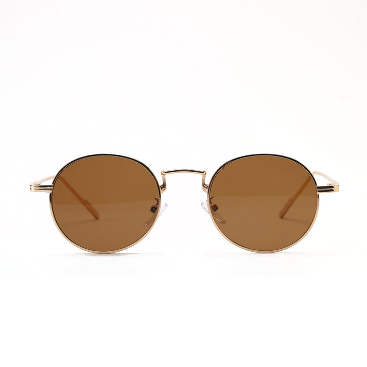 Dame rund modisk solbrille med elegant design Luvikno