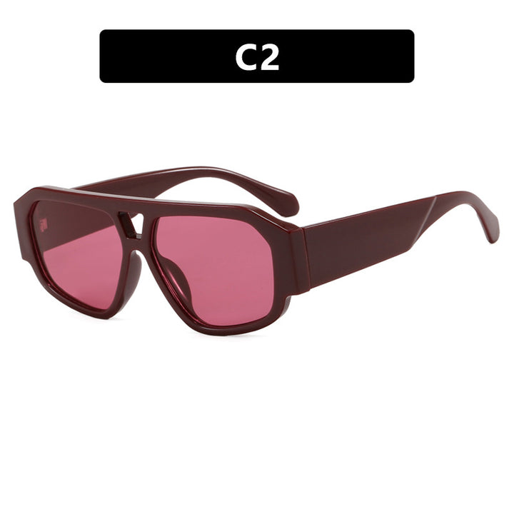 Dame solbrille med iøynefallende oktagon-design og UV-beskyttelse Luvikno