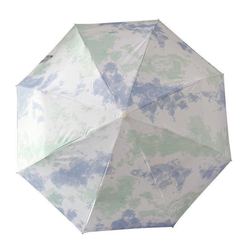 Damer elegant sammenleggbare paraply med moderne sky mønster Luvikno
