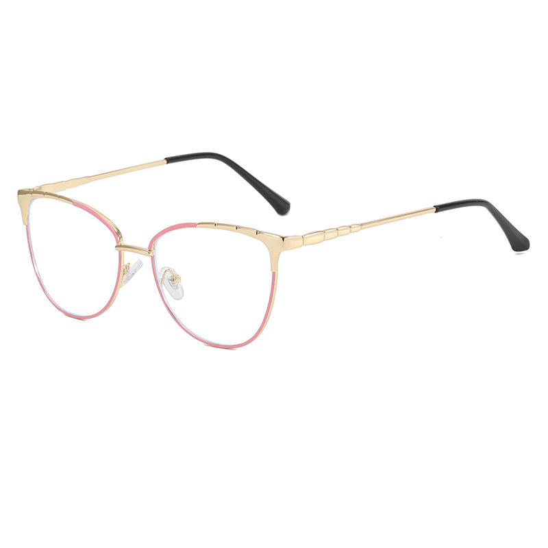 Dame Cat-Eye briller med fine metallakenter Luvikno