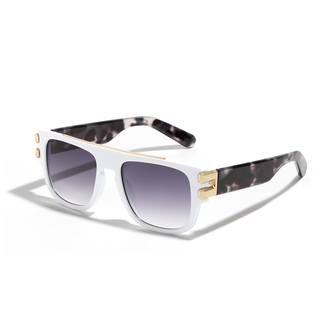 Damer trendy oversized solbriller med markant design Luvikno