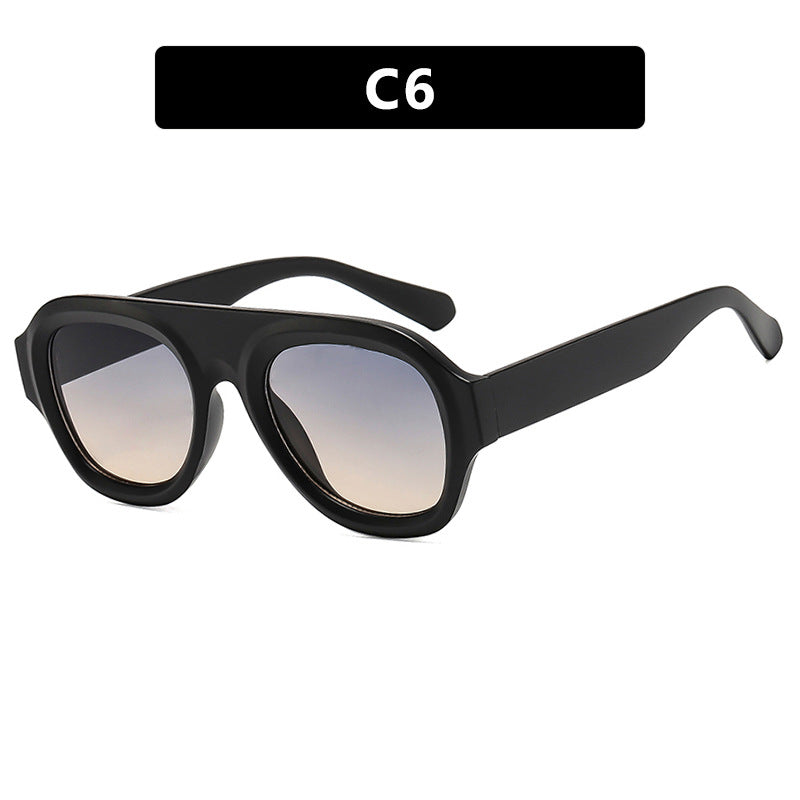 Damer oversized solbrille med moderne design og UV-beskyttelse Luvikno