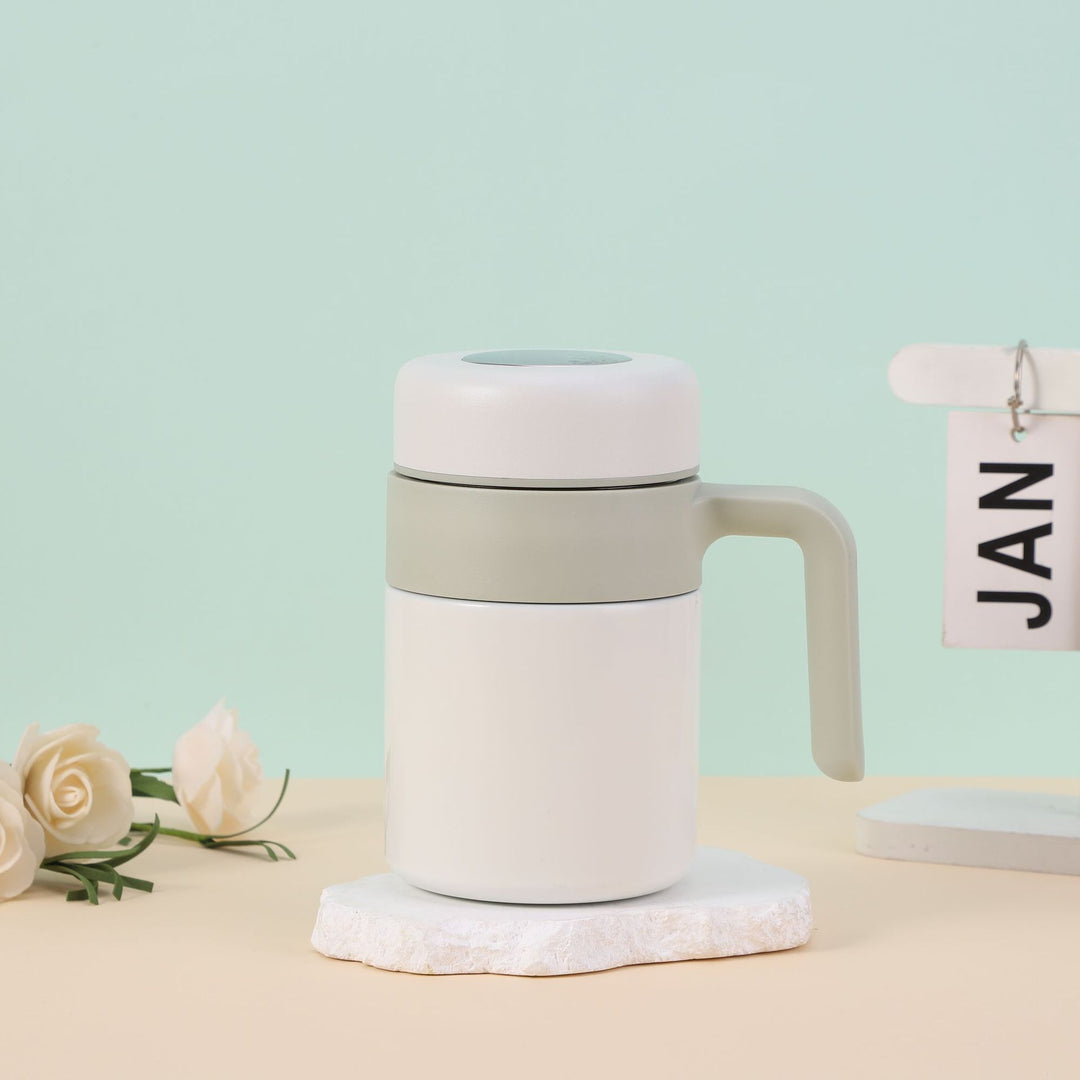 Damer Isoleringsbecher med ergonomisk håndtak og lekkasjesikker lokk Luvikno