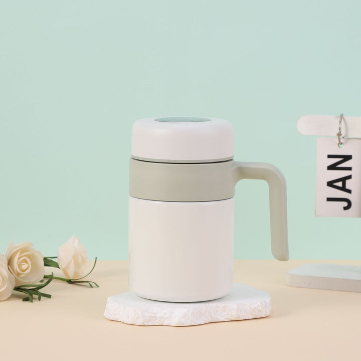 Damer Isoleringsbecher med ergonomisk håndtak og lekkasjesikker lokk Luvikno