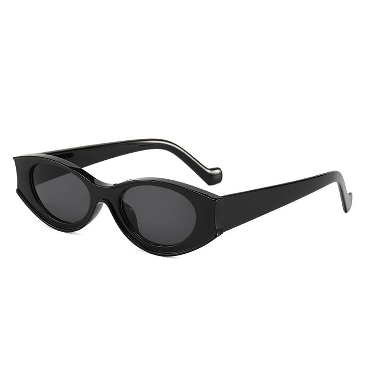 Damer Cat-Eye solbriller med kontrasterende rammedesign Luvikno